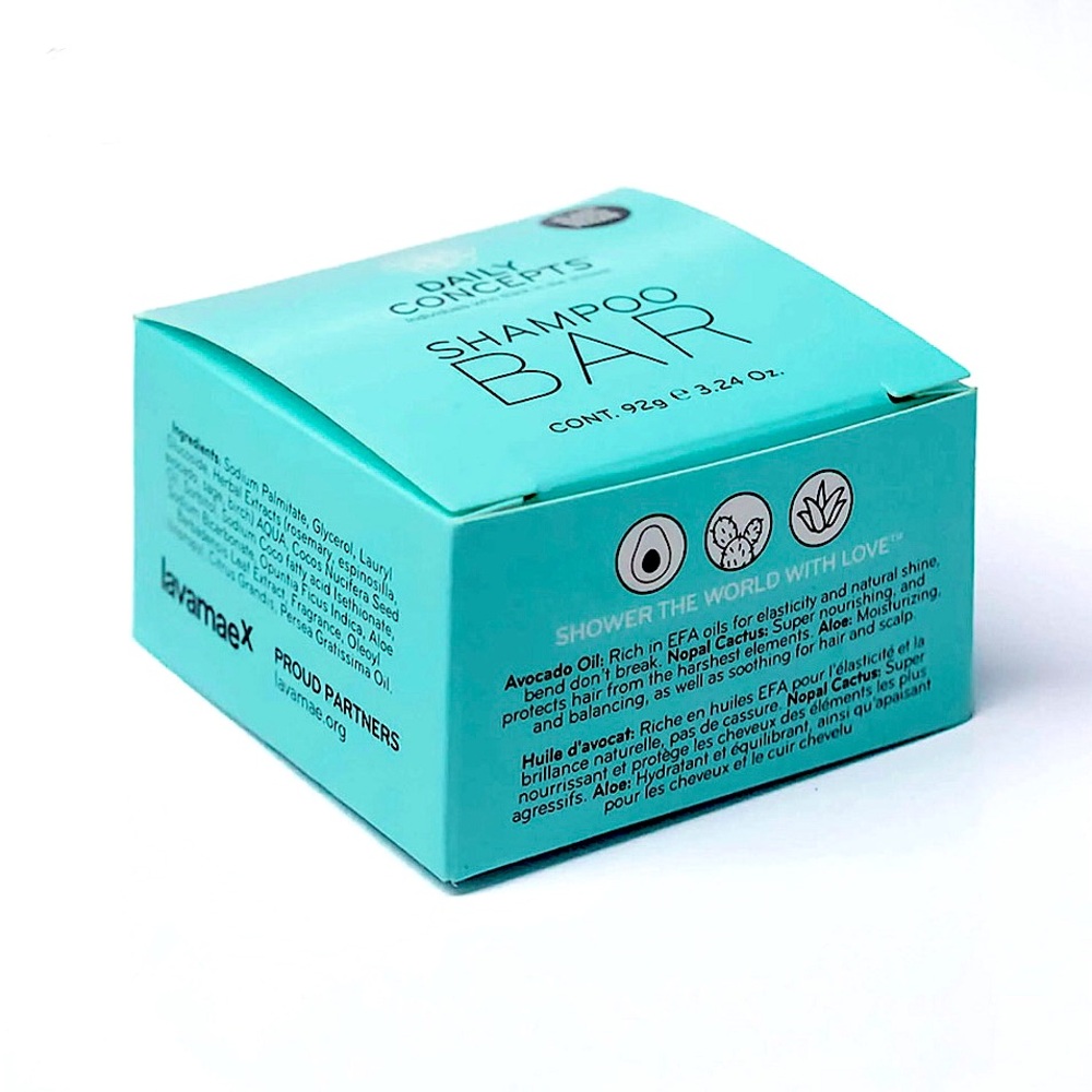 DAILY CONCEPT - SHAMPOO BAR, Plant Based Vegan, 3.24 oz.